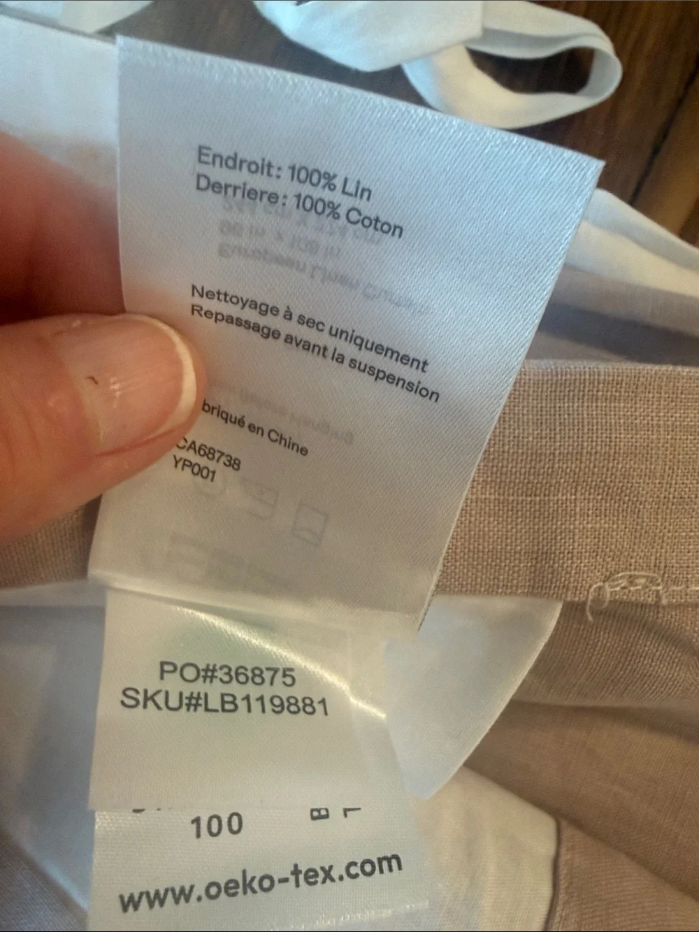 Quince 100% European Linen Curtain Panel/Rose Quartz Light Filtering 96x108 #60B